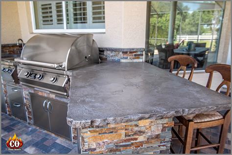 Outdoor Kitchen Concrete Countertops – Keystone FL | Outdoor Contractor - Custom Outdoor ...