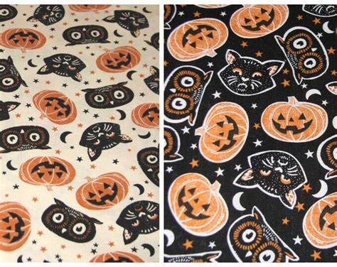 Black and Orange Halloween Decor, Halloween Cat Decor, Halloween Table ...