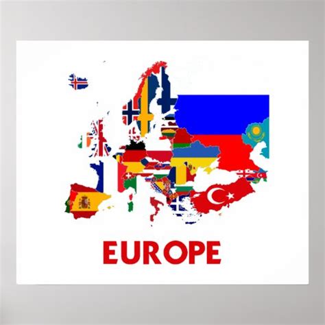 EUROPE MAP POSTER | Zazzle