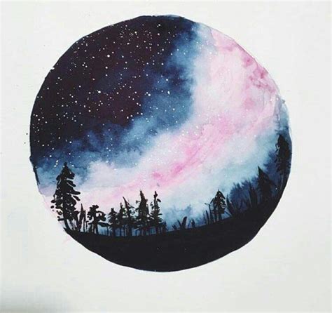 art, blue, galaxy, night, paint | Galaxy painting, Watercolor art, Art