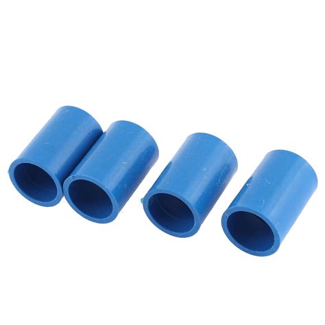 PVC Straight Type Pipe Connectors Fittings Coupler Blue 20mm Inner Dia 4PCS - Walmart.com