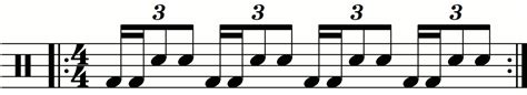 Eighth Note Hand To Foot Triplets With A Sixteenth Note Kick First