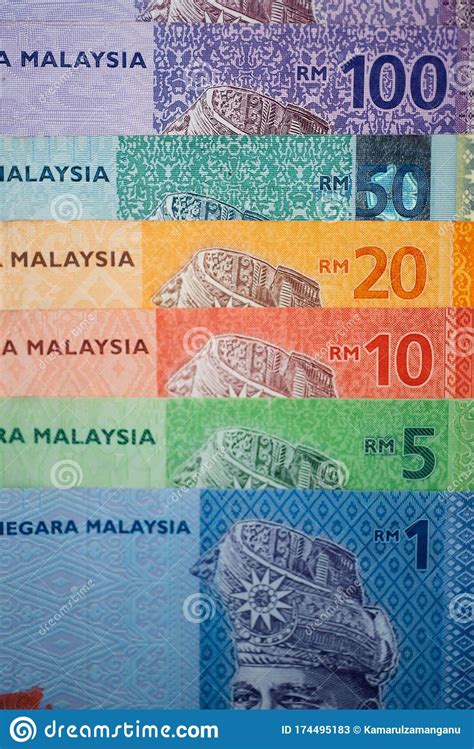 Malaysia Currency of Malaysian Ringgit Banknotes Background. Paper ...