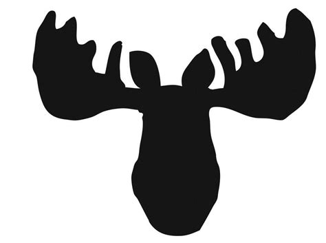 Simple Moose Head Silhouette - img-Abedabun