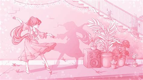 Download Pink Anime Aesthetic Dancer Wallpaper | Wallpapers.com