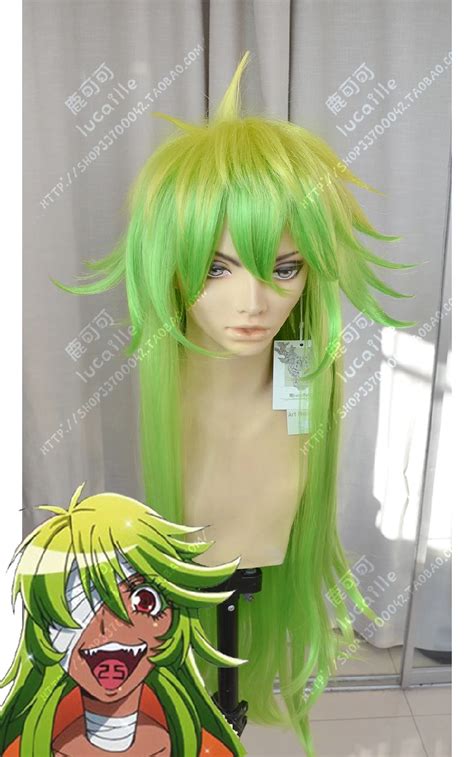 100cm Nanbaka Detentionhouse Nico Long Full Lace Cosplay Wig Costume ...