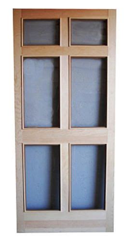 Wooden Storm Door With Glass Panels - Glass Designs