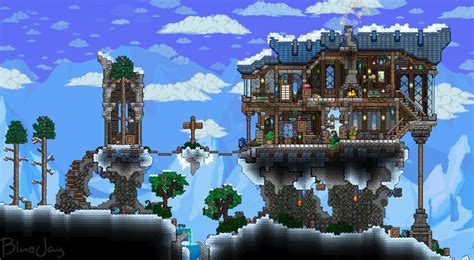 Winter Mansion : Terraria | Terraria house design, Mansions, Terraria castle