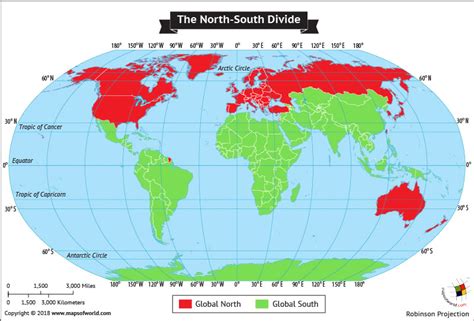 What is division between the Global North and Global South? - Answers