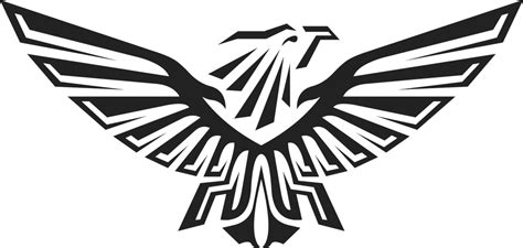 Eagle black logo PNG image, free download