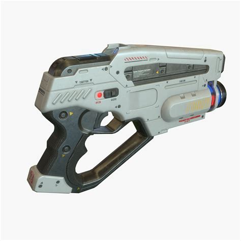 Sci Fi Gun 02 3D Model Game ready .max .obj - CGTrader.com