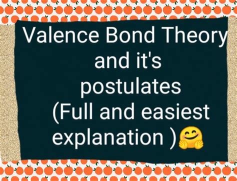 Valence bond theory Class 12 and postulates of valence bond theory- - Shrey@ Sh@rm@ - Medium