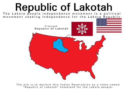 Proposed Republic of Lakotah : r/MapPorn