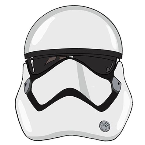 How to Draw a Stormtrooper Helmet - Drawing Tutorial For Kids