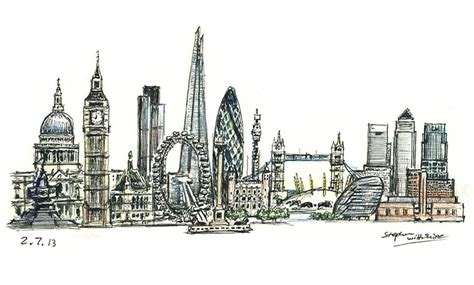 London Cityscape Drawing at GetDrawings | Free download