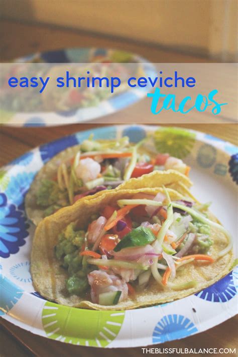 EASY Shrimp Ceviche Tacos