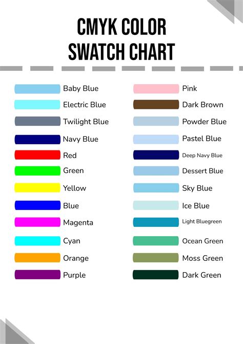 CMYK RGB Color Codes Chart in Illustrator, PDF - Download | Template.net