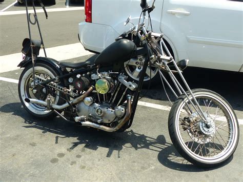 OldMotoDude: Harley-Davidson old school chopper spotted in San Diego, Ca.