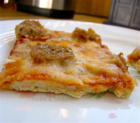 Treats & Trinkets: Yeast Free Pizza Crust