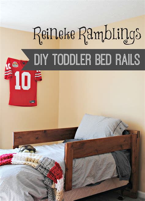 DIY Toddler Bed Rails - Place in Progress