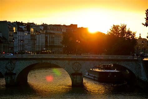 Seine River at sunset | Travel, Canal, Sunset