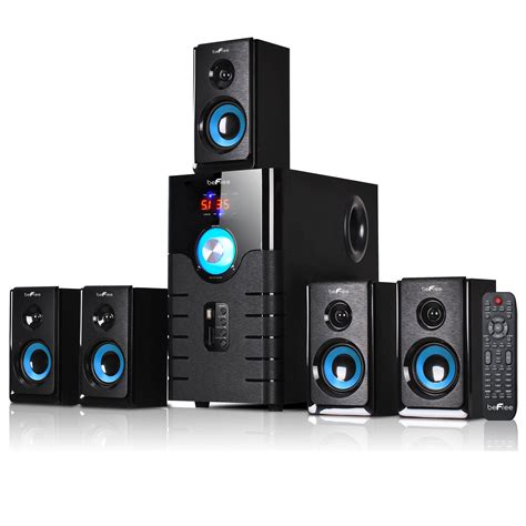 beFree Sound 5.1 Channel Surround Sound Bluetooth Speaker System- Blue - Walmart.com