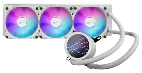 ASUS ROG RYUO III 360 ARGB White Edition All-in-one AIO Liquid CPU Cooler 360mm Radiator, Asetek ...