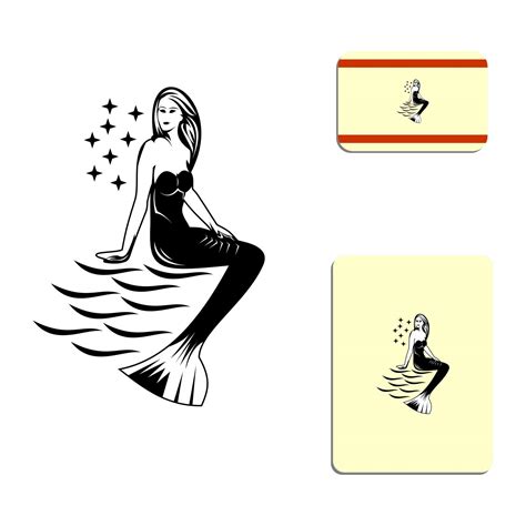 mermaid vector illustration logo 4766597 Vector Art at Vecteezy