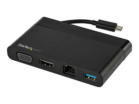 StarTech.com DKT30CHVCM USB-C Multiport Adapter with HDMI and VGA 1xUSB-A - Black - Walmart.com ...