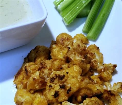 Vegan Buffalo Cauliflower Bites - Average Vegan Dad