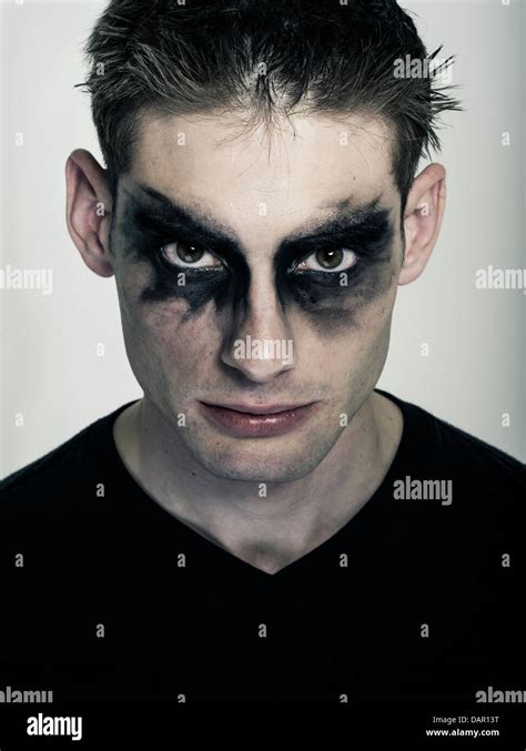 Male Goth - Man in goth makeup, punk subculture Stock Photo - Alamy