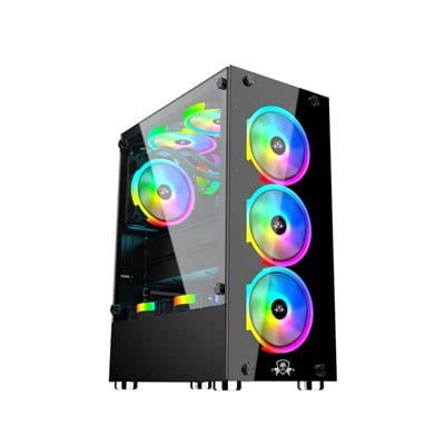 CRACKER GAMING PC CASE BLACK WITH 3 NO AA-111 RGB FAN