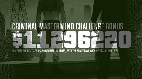 CRIMINAL MASTERMIND CHALLENGE | GTA V Heists - YouTube