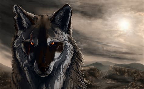 wolf, Artwork, Digital Art, Animals Wallpapers HD / Desktop and Mobile Backgrounds