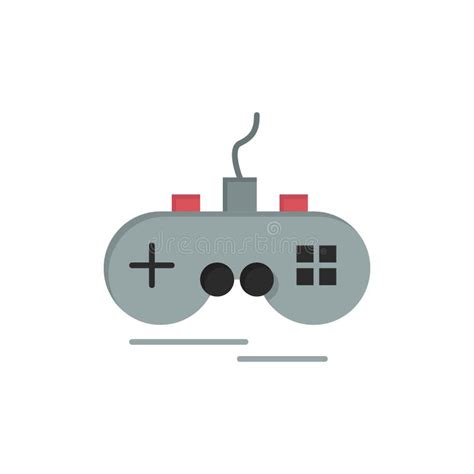 Joystick, Wireless, Xbox, Gamepad Flat Color Icon. Vector Icon Banner Template Stock Vector ...