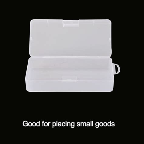 Plastic Grid Storage Box Clear Storage Transparent Container Compartment Case with Stable ...