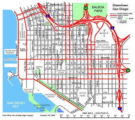 San Diego Detailed Map