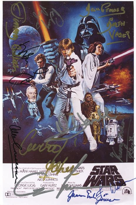 Star Wars: Autographs:… - Sporting and Historical Memorabilia - Leski Auctions Pty. Ltd ...