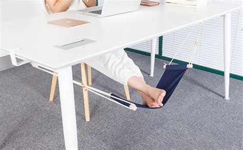 Amazon.com: iMissiu Foot Hammock Under Desk Footrest | Adjustable Office Foot Rest Under Desk ...