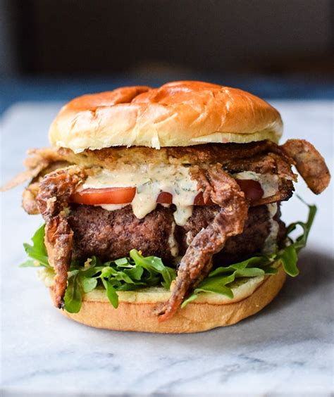 Soft Shell Crab Burger: The Literal Krabbypatty | Carolyn's Cooking