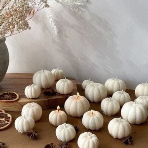 Pumpkin Shaped Candles Cute Mini Candles Autumn Home Decor - Etsy