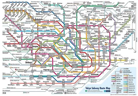 Tokyo Train Station Map