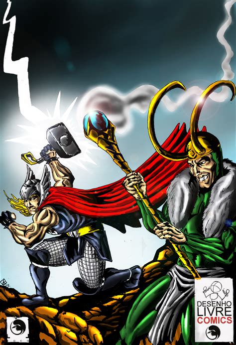 Thor And Loki Fighting Comics