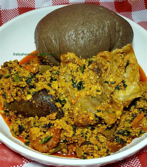 Egusi Soup Amala Food - Amala And Ewedu Soup Recipe Chef S Pencil ...