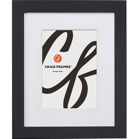 Craig Frames Essentials, 30x40 Inch Black Picture Frame Matted to Display a 24x36 Inch Photo ...