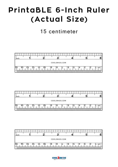 6 Inch Printable Ruler - Printable Word Searches