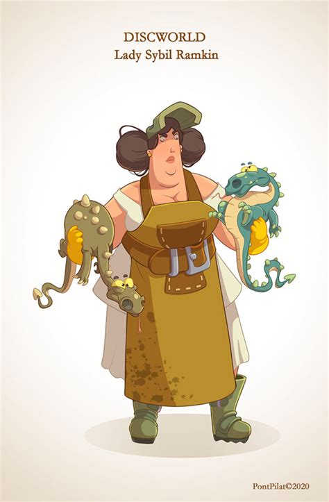 Characters from the "Discworld" book cycle on Behance