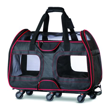 Buy Katziela Rolling Pet Carrier - Airline Approved Dog Carrier with ...