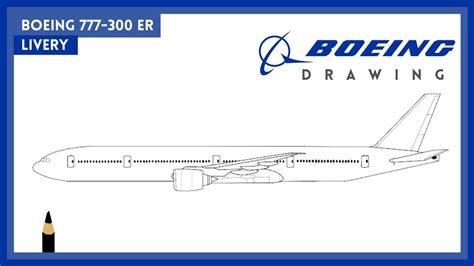 DRAWING | Boeing 777-300 ER - YouTube