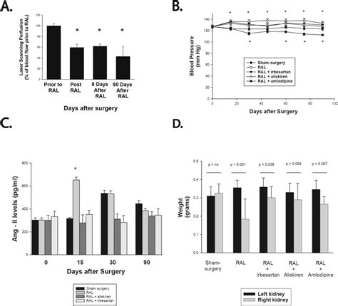 Renal perfusion and physiologic effects following unilateral renal ...